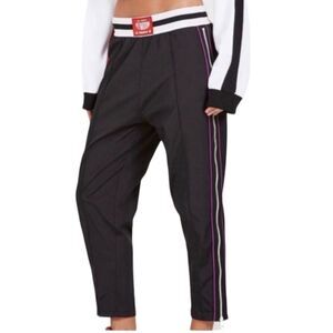 P E Nation Athletic Track And Field Side Zipper Retro Jogger Pants Size Small